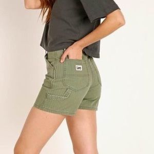 Vintage High Rise Dungaree Shorts
